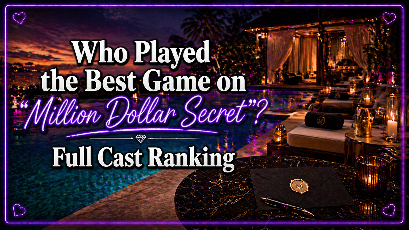 million dollar secret cast ranked