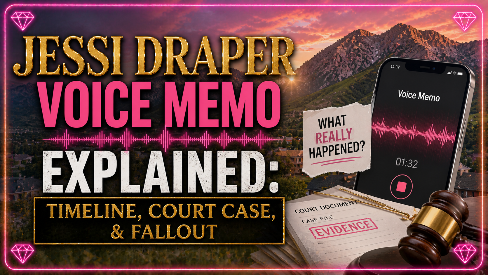 Jessi Draper Voice Memo Explained: Timeline, Court Fallout, & What It Means