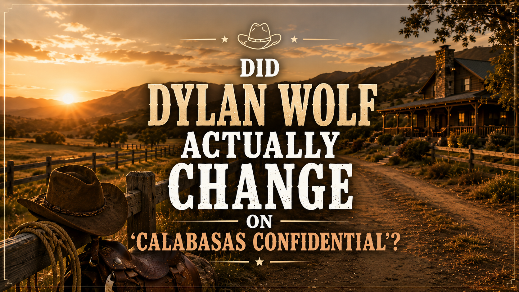 Did Dylan Wolf Actually Change on ‘Calabasas Confidential’?